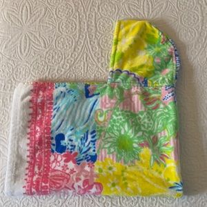 Lily Pulitzer baby towel with hood